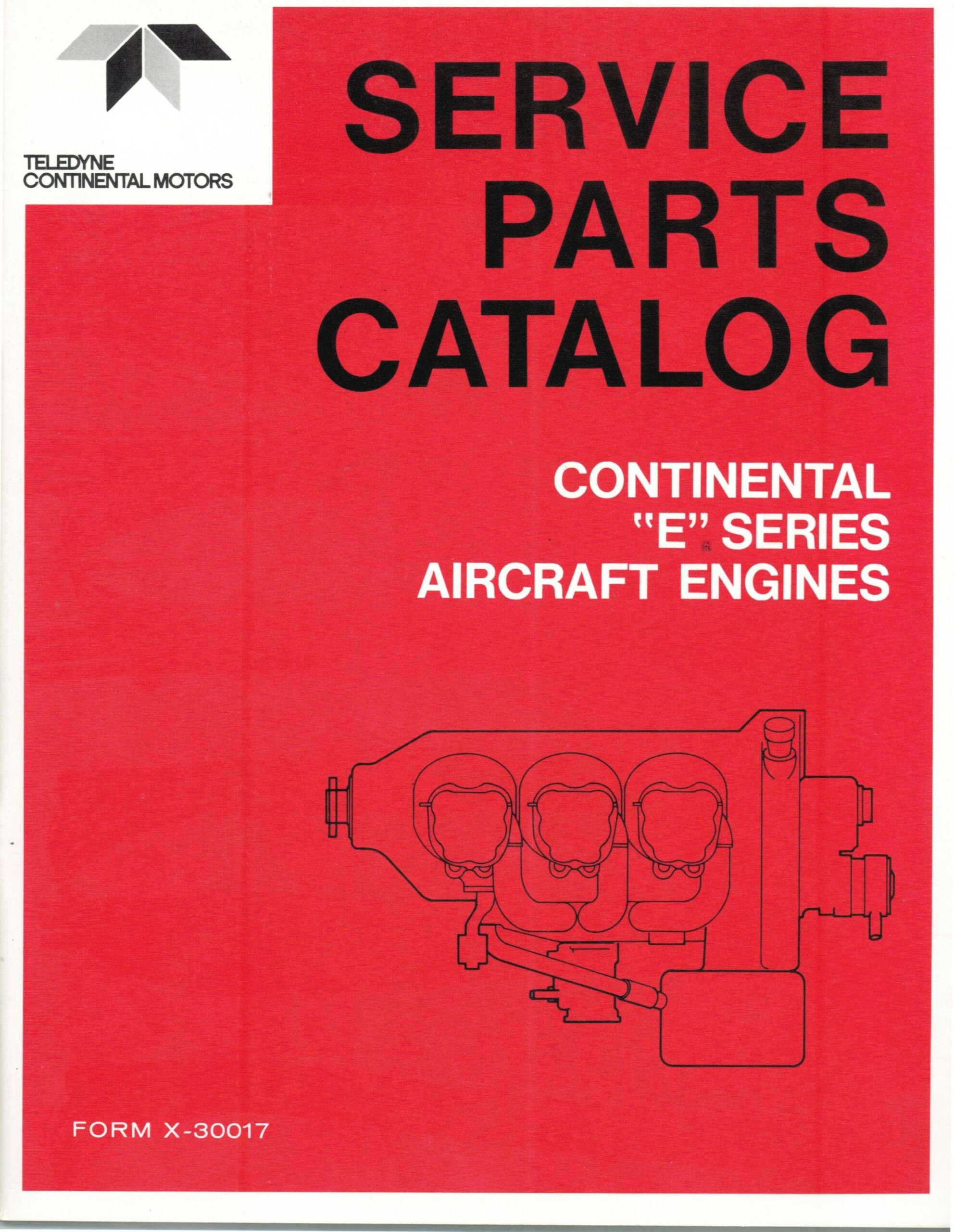 X-30017 Manual Parts Catalog
