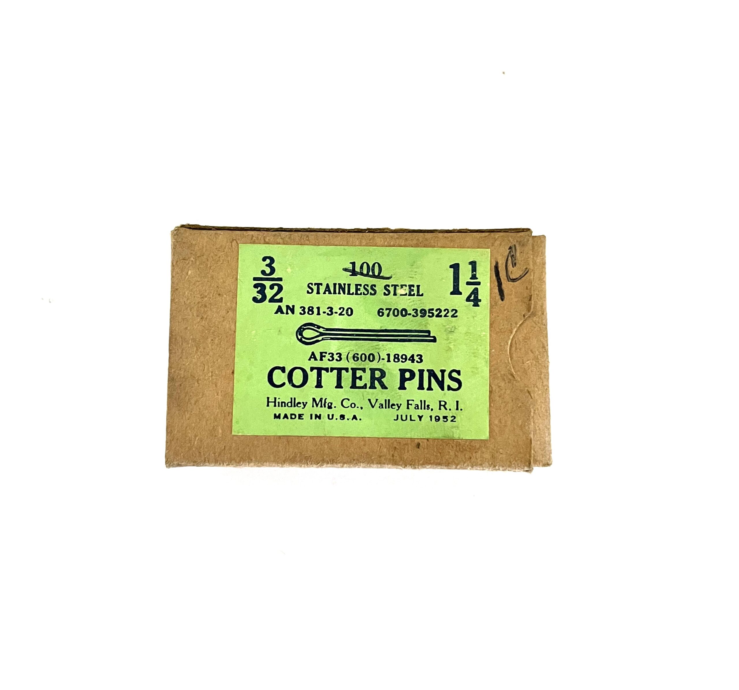 AN381-3-20 (MS24665-304) Cotter Pin (100) - Image 2
