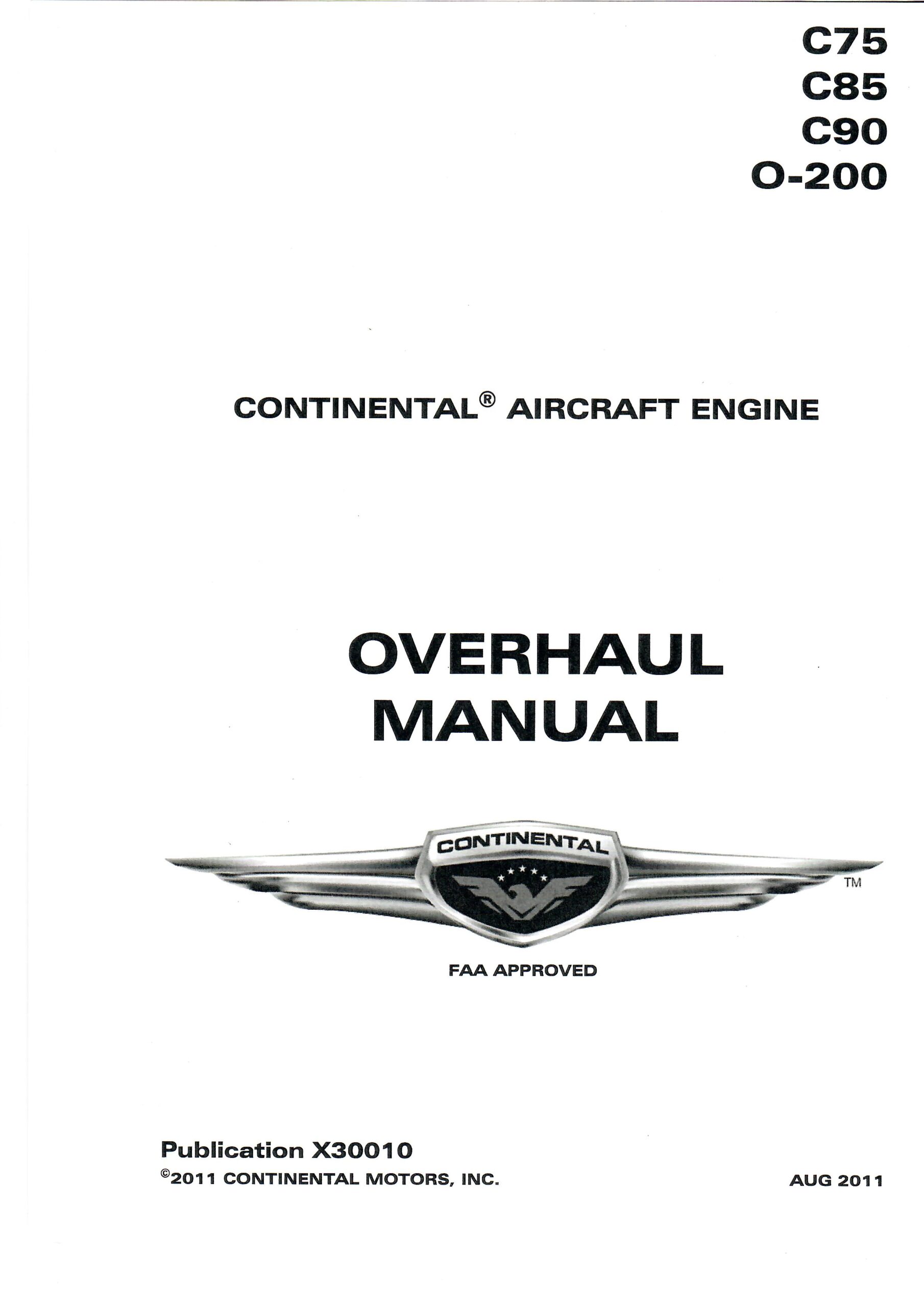 X30010 Overhaul Manual